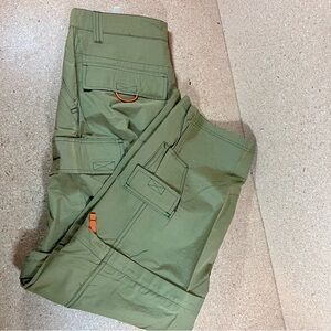 NWT Vintage Paco Cargo Pants Removeable Leg Wide Leg Khaki #62249 Y2K Industrial